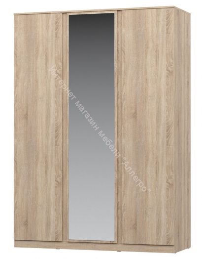 Шкаф 3-х дверный с зеркалом Stern Дуб Сонома