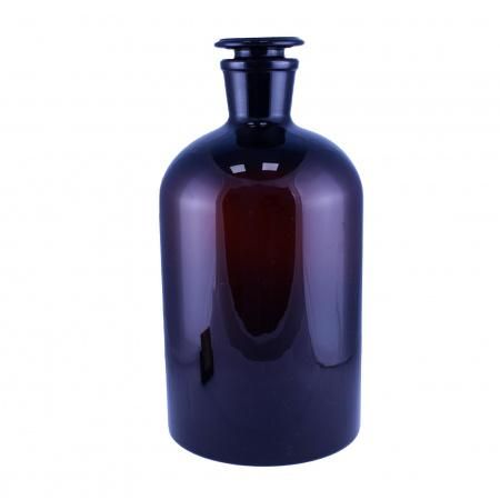 Склянка (штанглас), объём 10000 мл, темное стекло, узкое горло