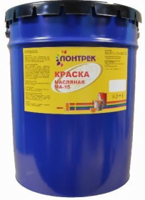 Краска Масляная Лонтрек МА-15 20кг Фиолетовая, Универсальная для Внутренних и Наружных Работ / Lontrek.