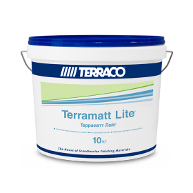 Terraco Terramatt Lite Акриловая Краска Бюджетного Уровня для Внутренних Стен 10кг.