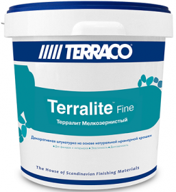 Декоративная Мраморная Крошка 15кг Terraco Terralite Fine Цвет 35-F, Мелкозернистая для Отделки Фасадов и Внутренних Помещений / Террако Терралит Файн.