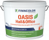 Краска для Стен и Потолков Finncolor Oasis Hall&Office 2.7л Белая, Моющаяся, Глубокоматовая / Финнколор Оазис Холл Оффис.