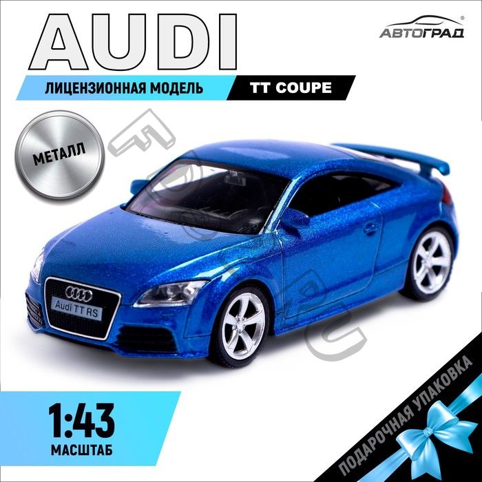 Машина металлическая AUDI TT COUPE, 1:43, цвет синий