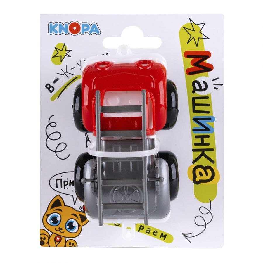 Машинка пожарная "Вжух в городе" 10 см КНОПА