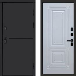Входная дверь Termo-door Тренд Блэк Мадрид Белый Софт