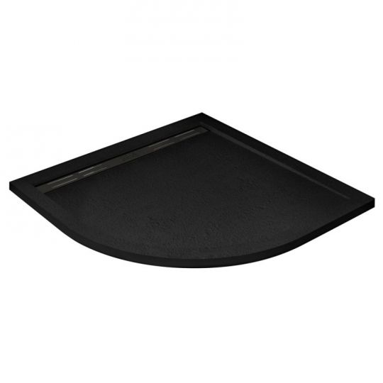 Изображение Поддон из искусственного мрамора чёрный CEZARES TRAY-AS-R-90-30-NERO