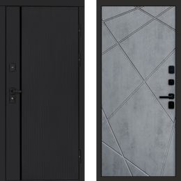 Входная дверь Termo-door Урбан Блэк Лучи бетон темный