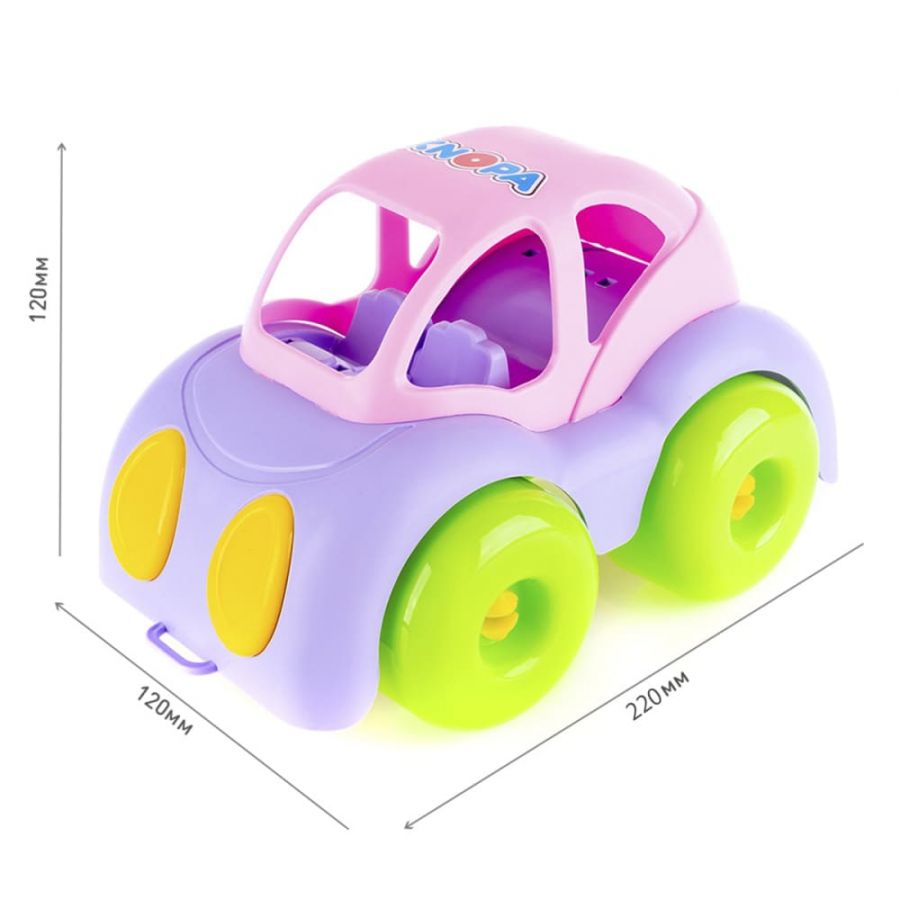Машинка "Легковая" 22 см для девочек КНОПА