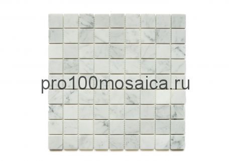 BIANCO CARRARA POL 30x30х7 мм Мозаика серия STONE,  размер, мм: 305*305*7 (ORRO Mosaic)