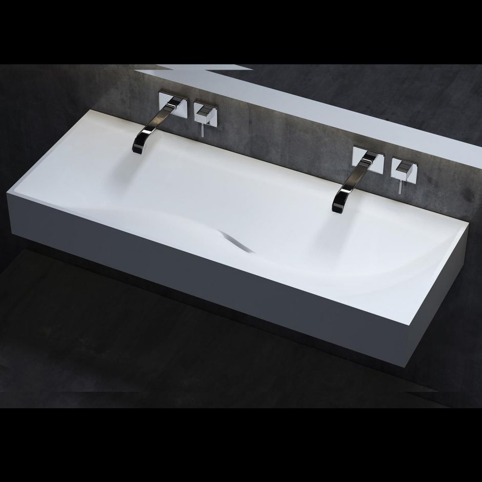 Изображение Белая прямоугольная раковина Salini Sonata 120х45 1401201M