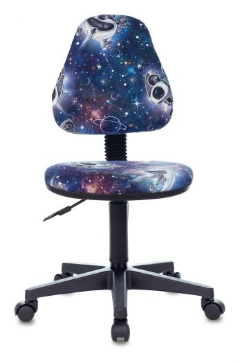 Кресло детское Бюрократ KD-4 (синий космопузики крестов. пластик)