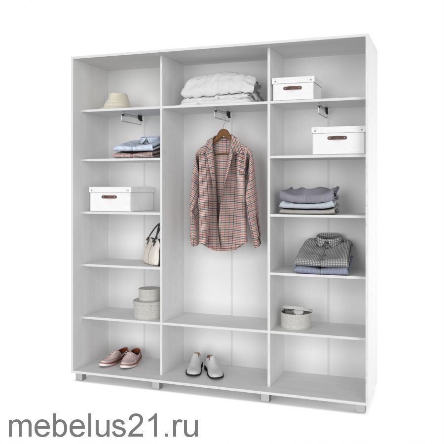 Шкаф купе Мартин с 1 зеркалом 2,4 м