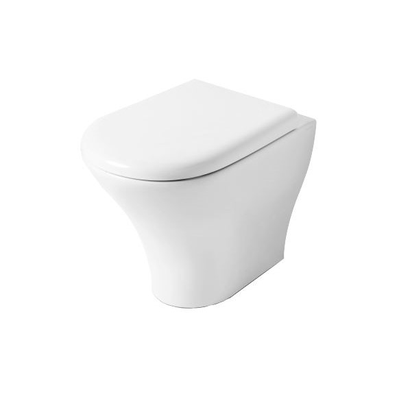 Изображение Унитаз Kerasan Aquatech напольный безободковый в комплекте с крепежом WB5N 3718