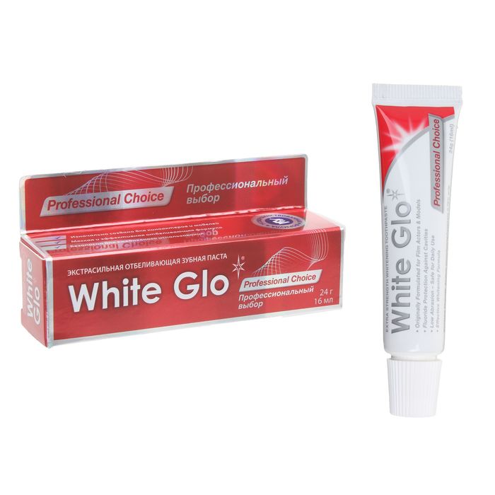 Отбеливающая зубная паста White Glo, «Профессиональный выбор», 24 г