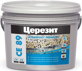 Эпоксидная Затирка 2-х комп. 2.5кг Crystal 802 Античный Белый Ceresit CE 89 Ultraepoxy Premium для Швов / Церезит СЕ 89.