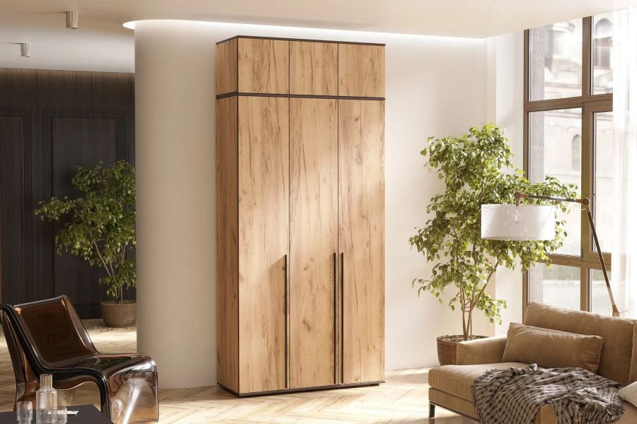 Шкаф 3-х створчатый Норд с антресолью