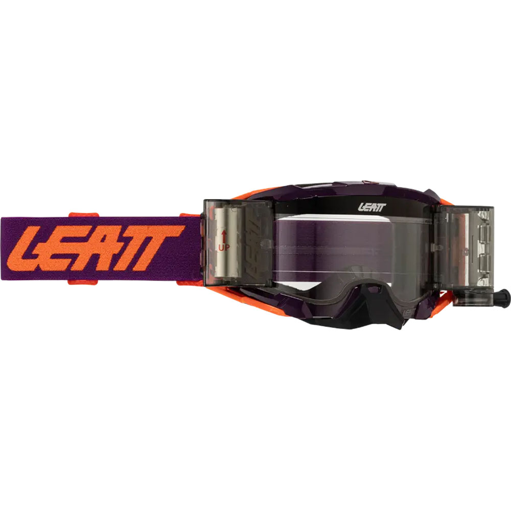 Leatt Velocity 5.5 Roll-Off Purple Clear 83% (2025) очки для мотокросса и эндуро