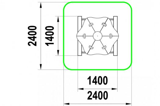 Песочница "Мухомор"