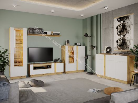 Комод КД-2 MODO Артизан/Белый