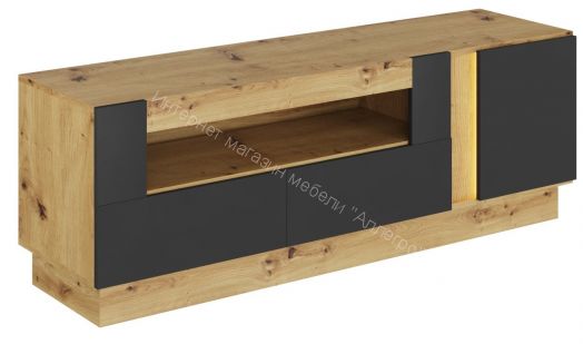 Тумба ТВ-150 MODO Артизан/Чёрный