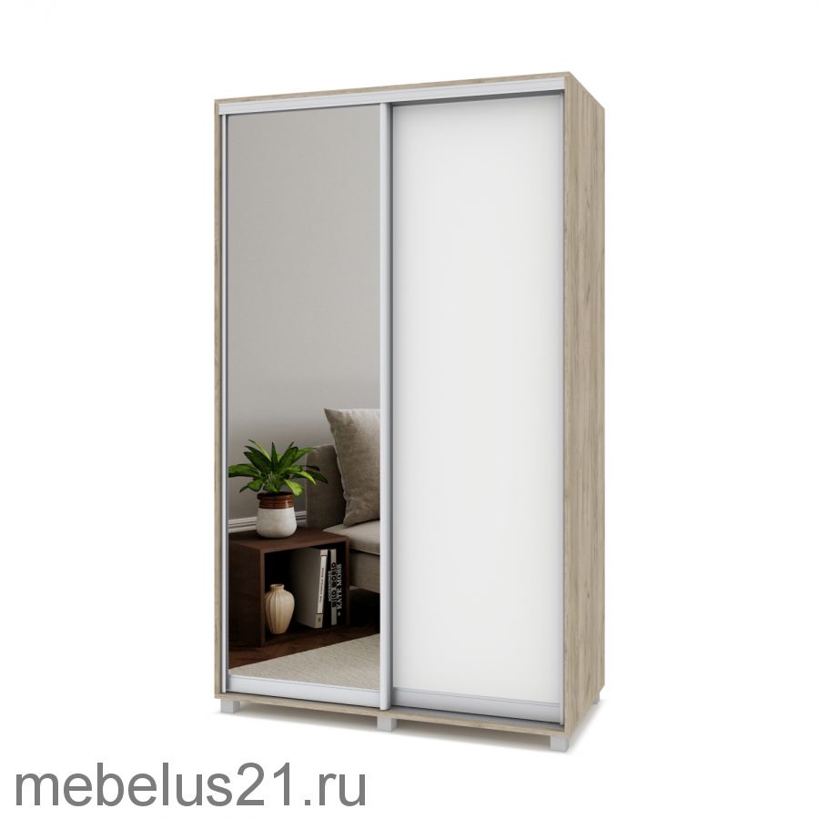 Шкаф купе с зеркалом Роланд 1,3 м