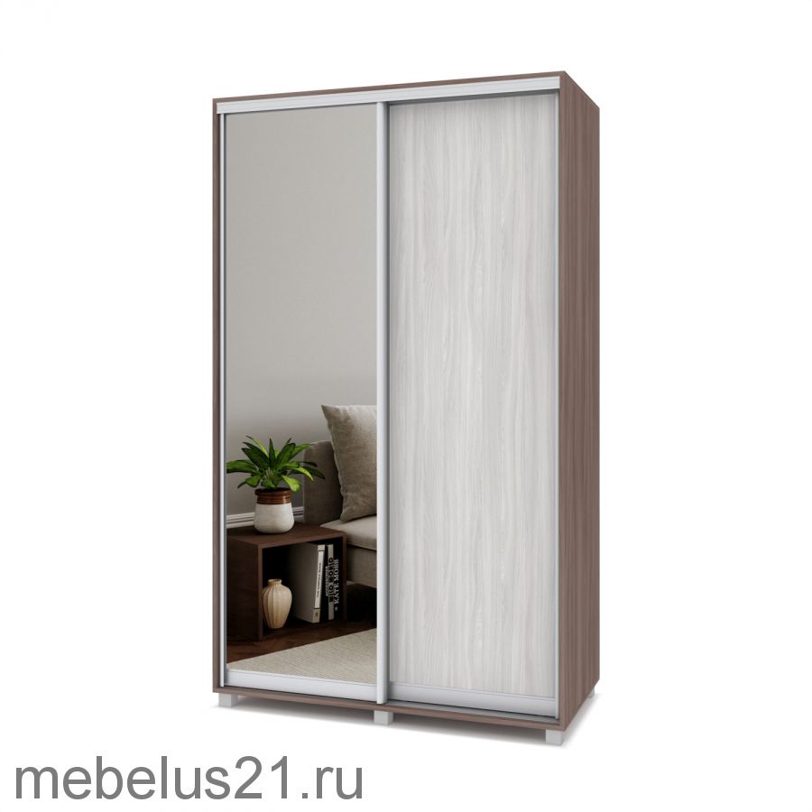 Шкаф купе с зеркалом Роланд 1,3 м