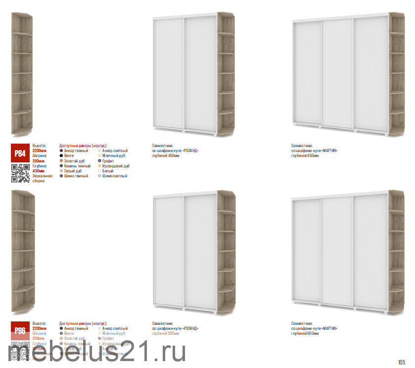 Угловое завершение к шкафу