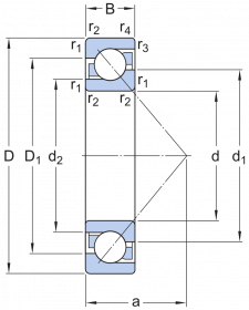 Подшипник 7305 BECB MP