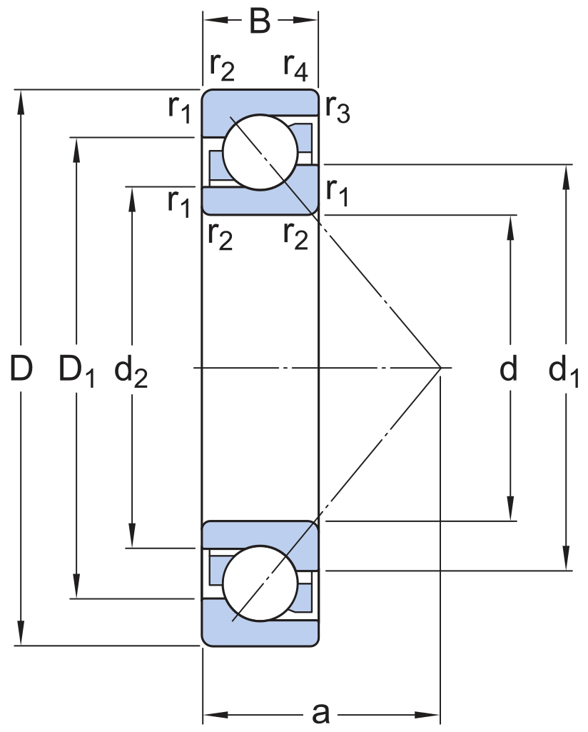 Подшипник 7017 ACM