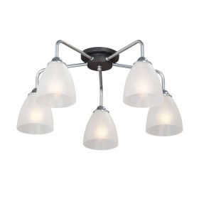 Люстра Vitaluce V4500-9/5PL, 5xE14 Макс. 40Вт, Плафон ПП Хром / Виталюче.