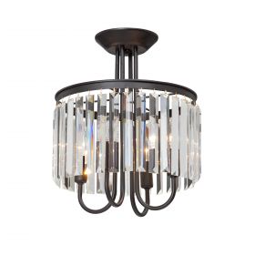 Люстра Vitaluce V5152-1/4PL, 4хE14 Макс. 40Вт Черный, Матовый / Виталюче.