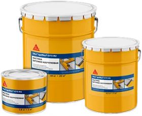Мастика Универсальная Sika Igolflex-073 5л Битумно-Каучуковая, Однокомпонентная, Черная.