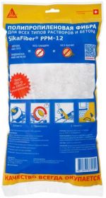 Полипропиленовая Фибра Sika SikaFiber PPM-12 0.6кг для Бетона и Строительного Раствора.