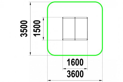 Домик для детской площадки "Малыш"