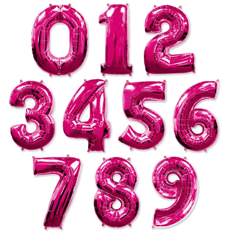 Цифры- цвет Розовый