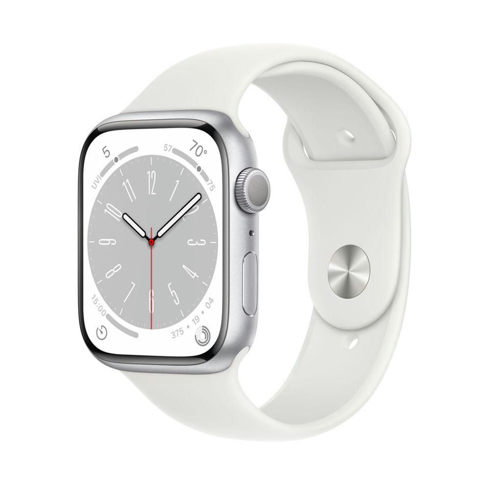 Apple Watch Series 8 41mm (GPS) Silver Aluminum Case with White Sport Band (MP6K3) Apple Watch Series 8 41mm (GPS) Silver Aluminum Case with White Sport Band (MP6K3)