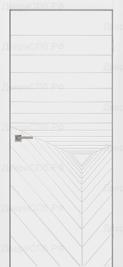 Дверь ПГ Графика 12 Эмалит Белый