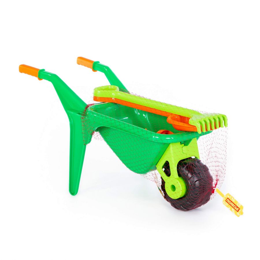 Набор №456: тачка "Садовод" №2, лопата большая, грабли большие, совок №29, грабельки №25, секатор, лейка малая №4