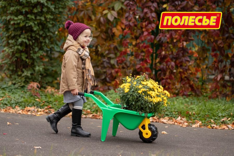 Тачка "Садовод" + лопата большая, грабли большие