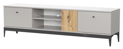 Тумба ТВ-175 NORDIC Холодный серый/Дуб Артизан