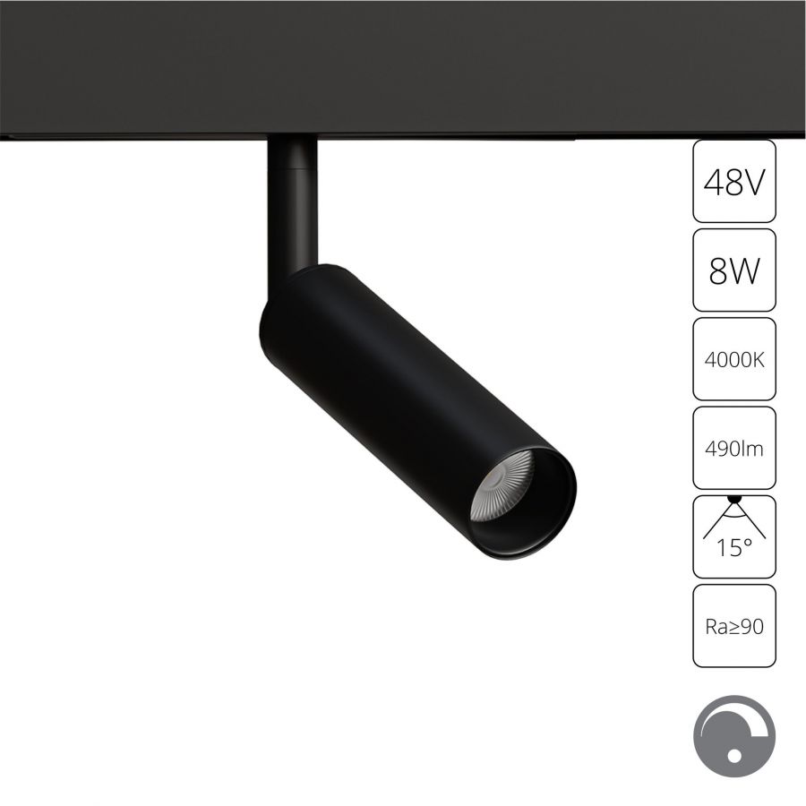 Магнитный трековый светильник Arte Lamp LINEA 0.1-10V A4680PL-1BK