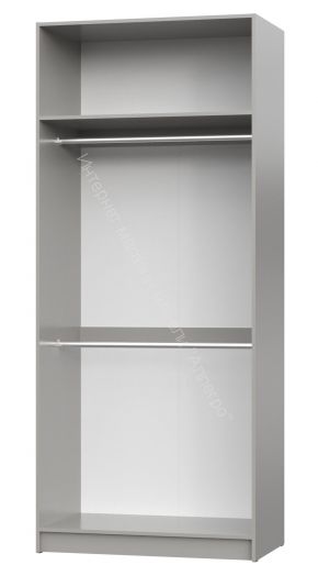 Шкаф НОРДИК 1000 комбинированный одно зеркало Холодный серый/Дуб Артизан