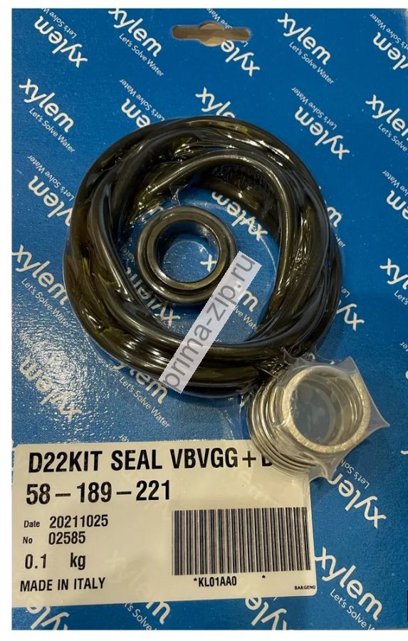 Комплект уплотнения LOWARA  KL01AA0 - KIT TEN D22 VBVGG+OR FPM D158#