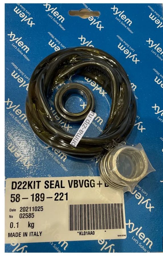Комплект уплотнения LOWARA  KL01AA0 - KIT TEN D22 VBVGG+OR FPM D158#