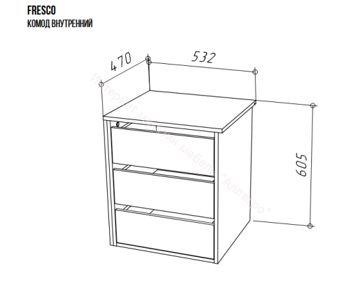 Шкаф НОРДИК К-6 3000 Холодный серый
