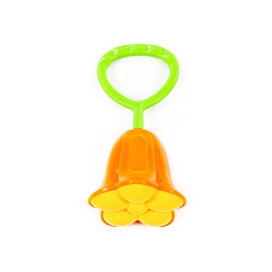 Погремушка оранжевая "Колокольчик" (в пакете)