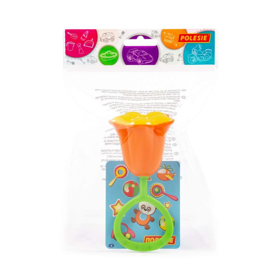 Погремушка оранжевая "Колокольчик" (в пакете)