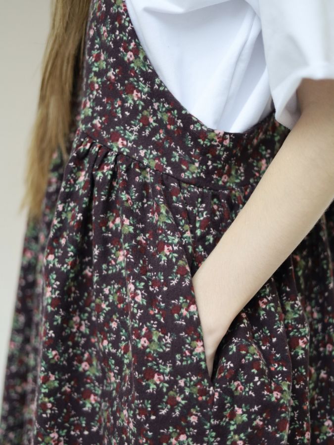 Сарафан Molle винный в цветочек