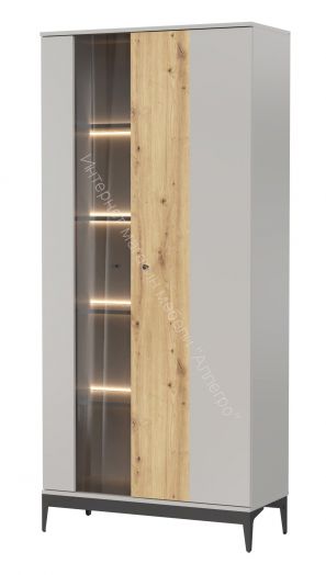 Шкаф-сервант NORDIC Холодный серый/Дуб Артизан