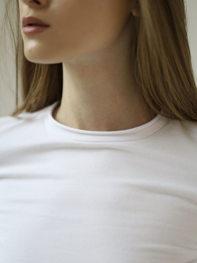 Лонгслив белый